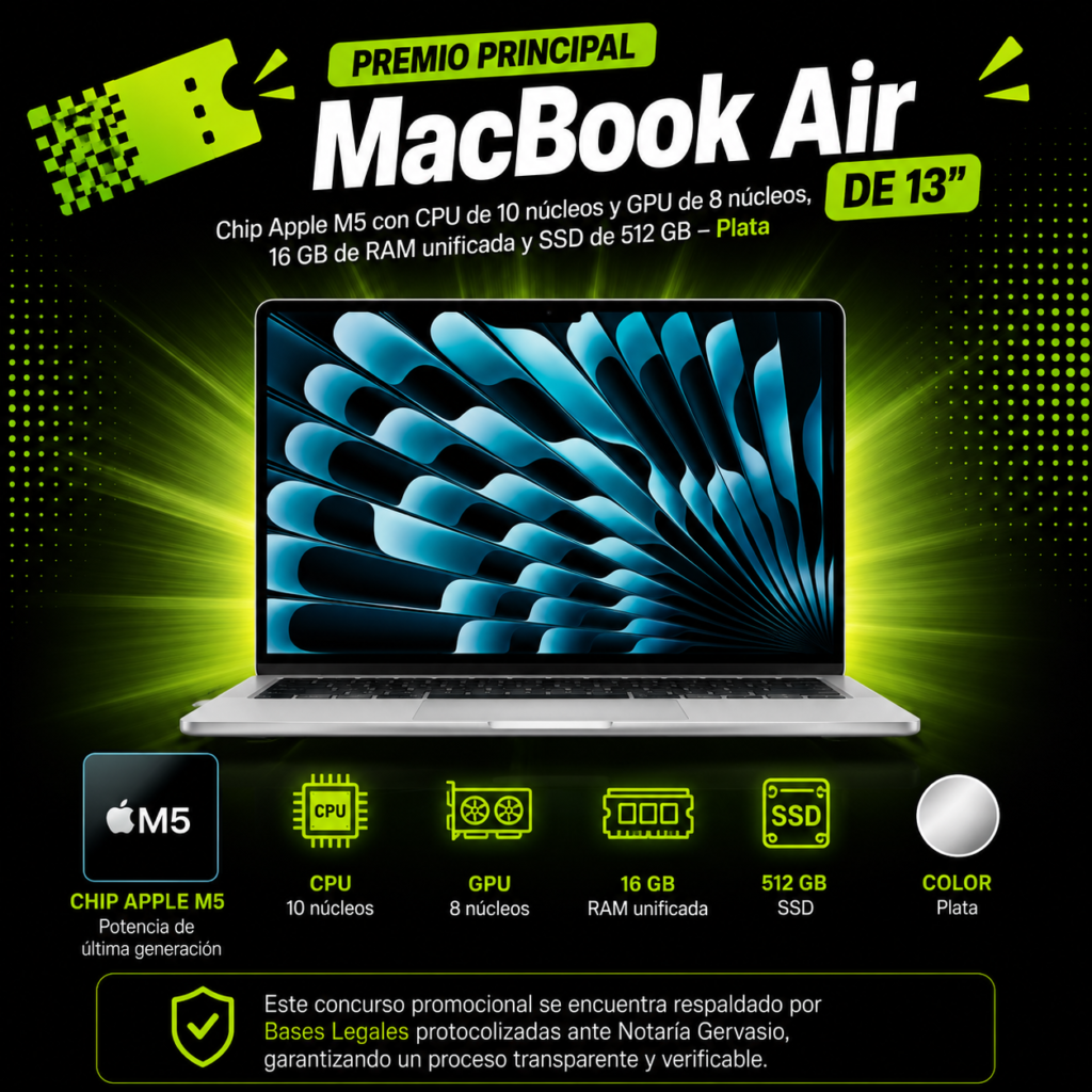 G-Pass | MacBook Air de 13″ Chip Apple M5